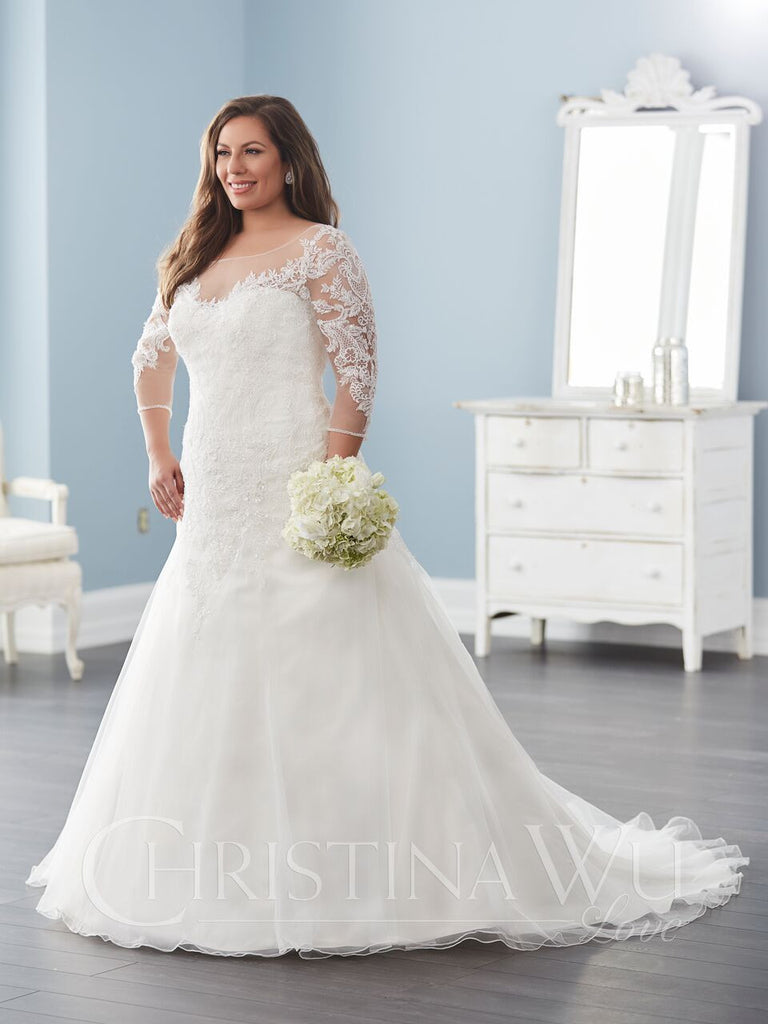 wedding dresses a line plus size LACE Plus size A-LINE wedding Dress – Bela Bridal