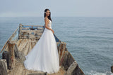 Chic Nostalgia lace chiffon satin tulle A-line wedding dress