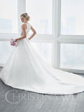 Wedding dress lace A-line ball gown SCOOP NECK, SLEEVELESS, A-LINE